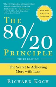 All parts of life are impacted by the 80/20 principle