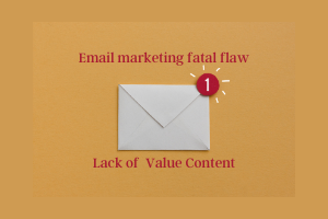 Does your suffer from this email marketing fatal flaw? A lack of content to help the reader.